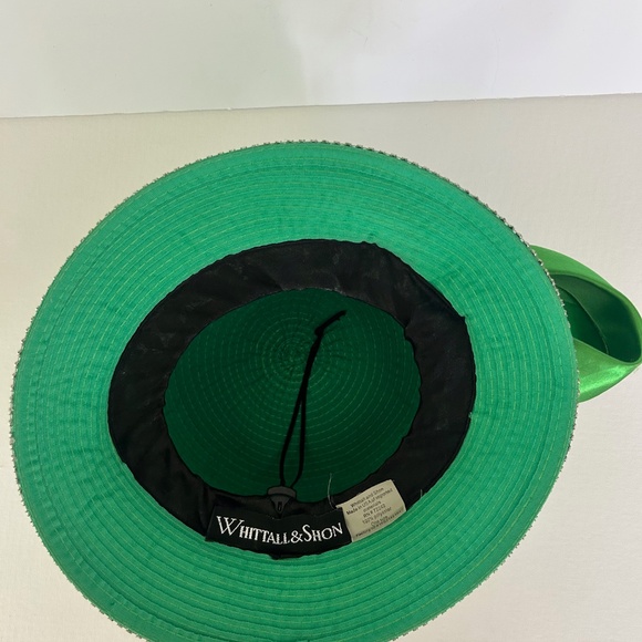Green w/Bow, Whittall & Shon Sequin Hat Mardi Gras, St. Patrick's, Parades - Picture 7 of 10